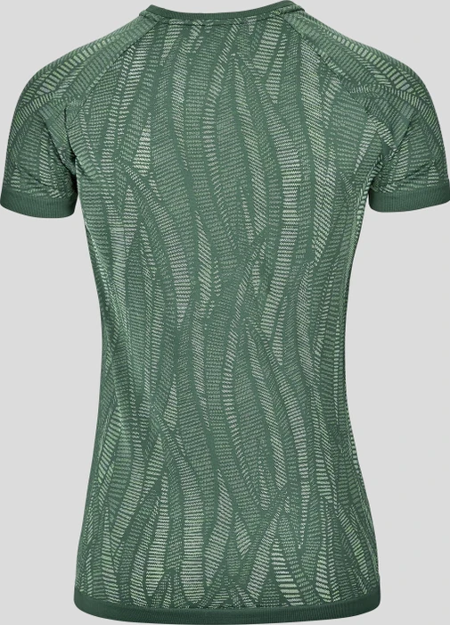 Odlo Zeroweight Ceramicool Funktionsshirt kurzarm camping green space dye (Damen)