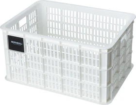Basil Crate L Fahrradkorb bright white