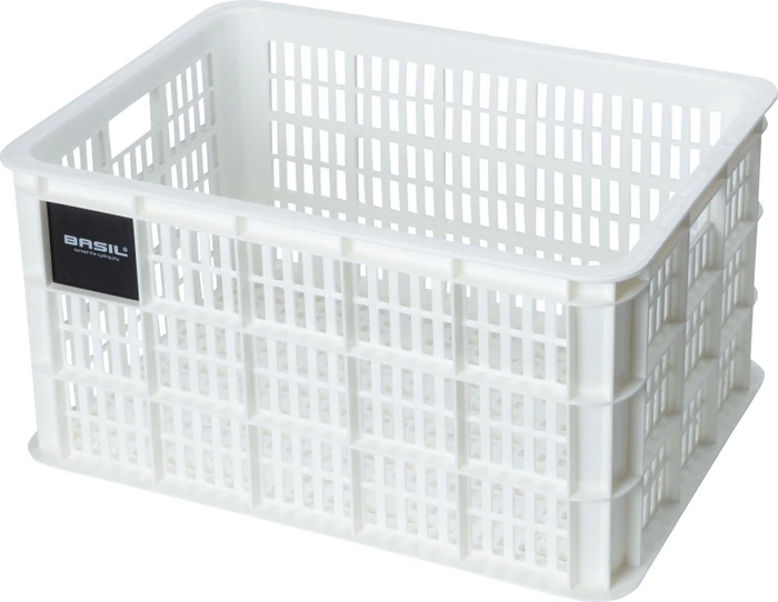 Basil Crate L Fahrradkorb bright white