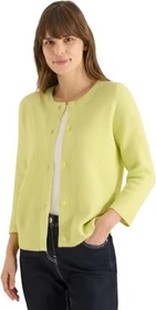 CECIL Kurzer Cardigan Strickjacke iced yellow melange (Damen)