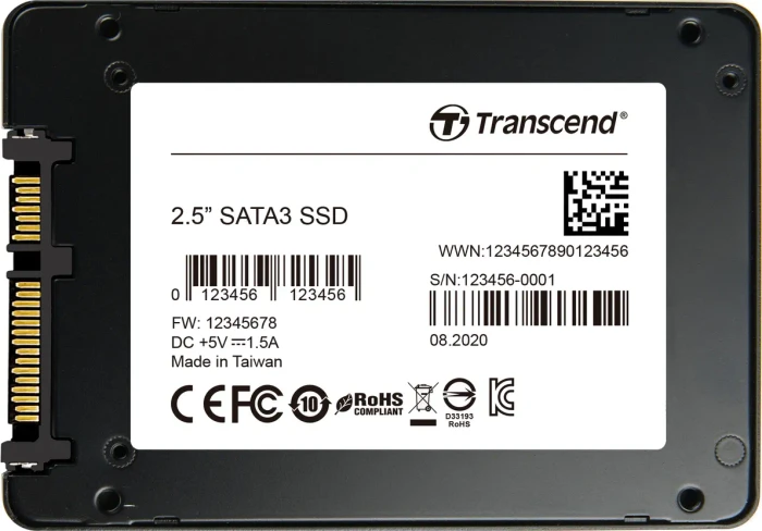 Transcend SSD452K2 2TB, 2.5" / SATA 6Gb/s