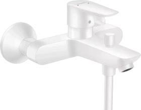 Hansgrohe Talis E Einhebel-Wannenmischer Aufputz mattweiß