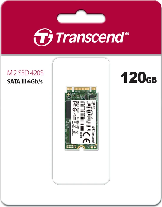 Transcend MTS420S SSD 120GB, M.2 2242 / B-M-Key / SATA 6Gb/s