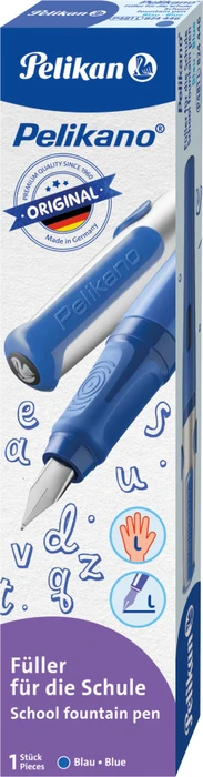 Pelikan Pelikano Original blau, linke Hand, Faltschachtel