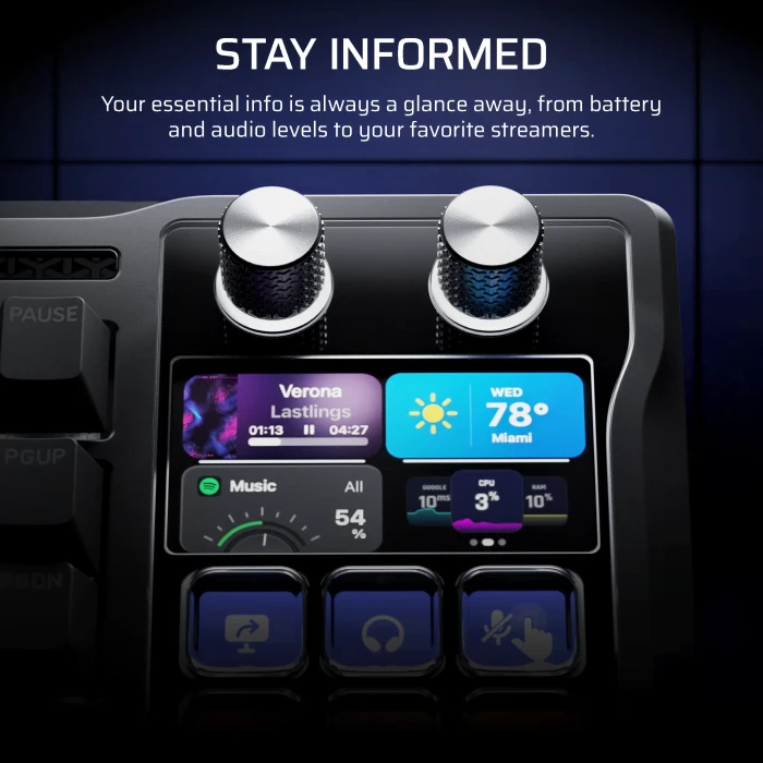 Corsair Galleon 100 SD mit integriertem Stream Deck, schwarz, LEDs RGB, MLX Pulse, USB, UK