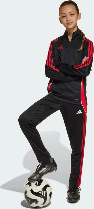 adidas Tiro 24 Funktionsshirt langarm black/pure ruby (Junior)