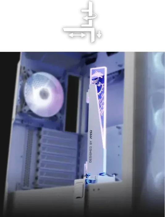 MSI MPG Gungnir 300R Airflow White, weiß, Glasfenster