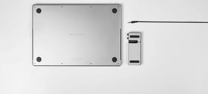 LMP USB-C Compact Dock 2, silber, 2x Thunderbolt 4 [Stecker]