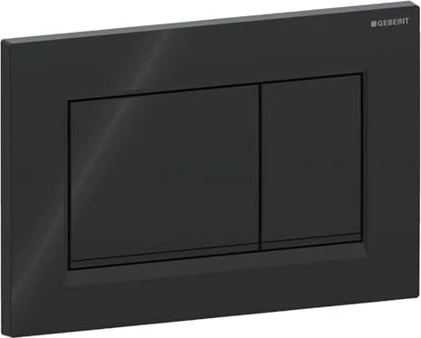 Geberit Sigma20/Sigma30 Betätigungsplatte für 2-Mengen-Spülung schwarz/schwarz matt/schwarz