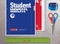 Brunnen Student Collegeblock für Linkshänder, Spirale rechts, A4, Lineatur 28, rot, 80 Blatt Vorschaubild