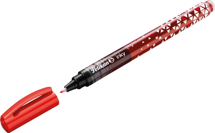 Pelikan inky Tintenroller (Mine) rot, Rechtshänder, Faltschachtel