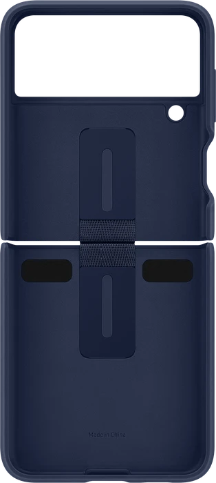 Samsung Silicone Cover with Ring für Galaxy Z Flip 3 5G navy