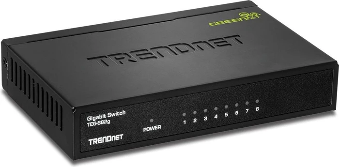 TRENDnet TEG-S GREENnet Desktop Gigabit Switch, 8x RJ-45