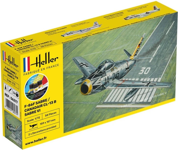 Heller Starter Kit F-86F SABRE / CANADAIR CL-13 B Sabre VI