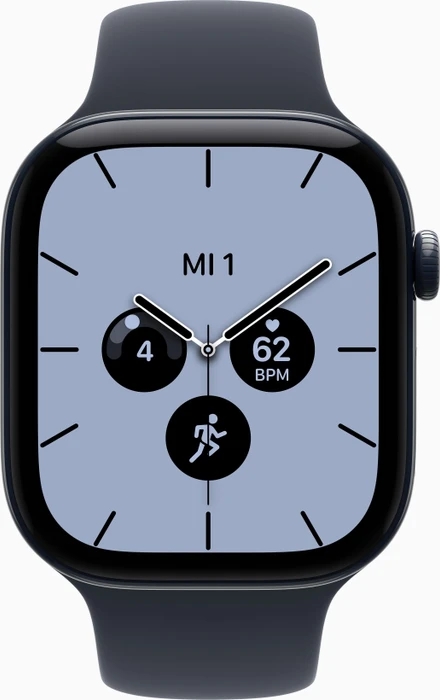 Apple Watch Series 12 (GPS + Cellular) 46mm Keramik nachtblau mit Sportarmband M/L navyblau