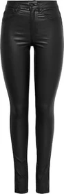 ONLY Royal Skinny Fit Kunstleder Hose schwarz (Damen)