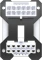 Corsair 12V-2x6 Winkeladapter 180°, PCIe 5.1 GPU Power Bridge, Stil B, Sense Pins außen, weiß Vorschaubild
