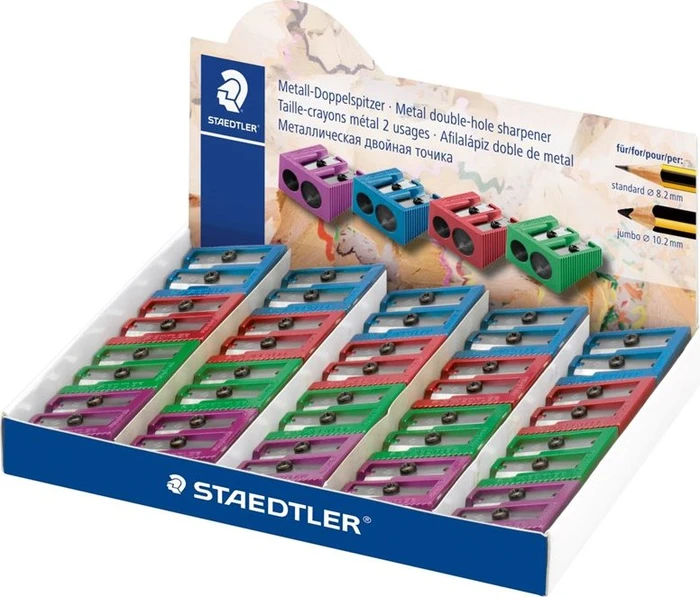 Staedtler 510 Handanspitzer 2-fach sortiert, 20er-Pack (510 20 PR2)