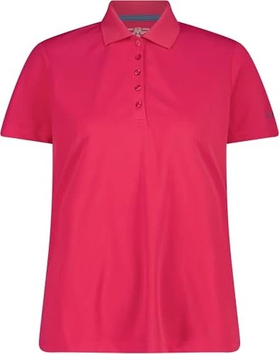 CMP Einfarbiges Pique Poloshirt kurzarm magenta (Damen)