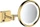 Hansgrohe AddStoris Kosmetikspiegel Rasierspiegel mit LED Leuchte gold poliert (41790990)
