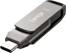 Lexar JumpDrive D400 64GB, USB-A + USB-C, USB 3.2 Gen 1×1