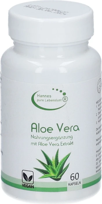 Hannes pure Lebenslust Aloe Vera 200:1 Kapseln, 60 Stück