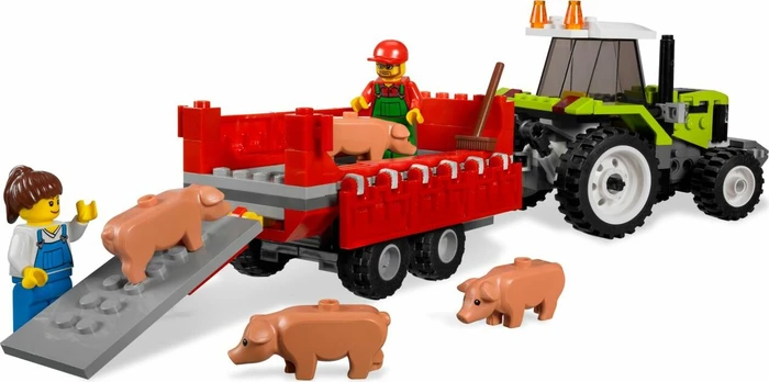 LEGO City Bauernhof - Ferkel-Gehege mit Traktor (7684) – Bild 2 von 2