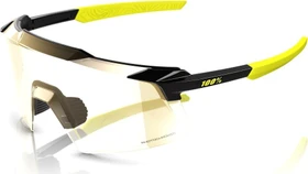 100% Aerocraft gloss metallic black/gold mirror photochromic lens