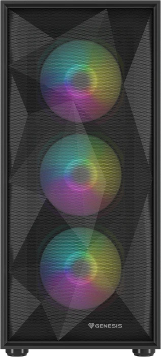 Genesis Diaxid 605 ARGB, schwarz, Glasfenster