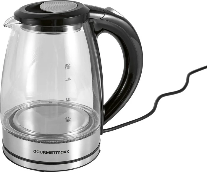 Gourmetmaxx LED Glas-Wasserkocher