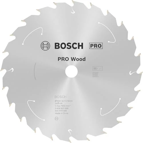 Bosch Professional Standard for Wood Kreissägeblatt 24Z, 184x1.1x16mm, 1 Stück