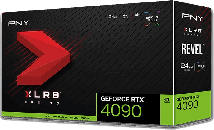 PNY GeForce RTX 4090 XLR8 Gaming Revel, 24GB GDDR6X, HDMI, 3x DP