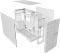 Geometric Future Model 5 Vent White, inkl. Lüfter, Glasfenster Vorschaubild