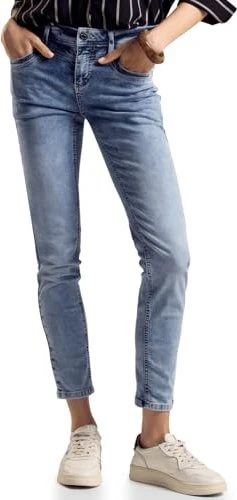 Street One Slim Fit Jeans light blue/random wash (Damen)