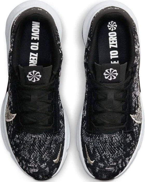 Nike SuperRep Go 3 Flyknit Next Nature black/white/metallic silver (Damen)