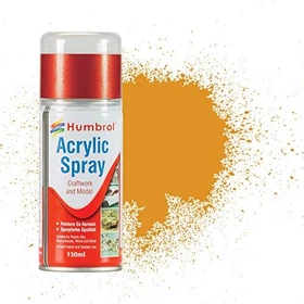 Humbrol Acrylic Spray Paint 54 brass metallic, 150ml
