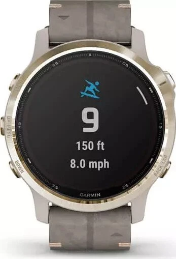 Garmin Fenix 6S Pro Solar light gold/shale grey