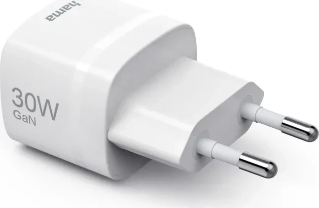 Hama Schnellladegerät GaN USB-C PD 30W weiß