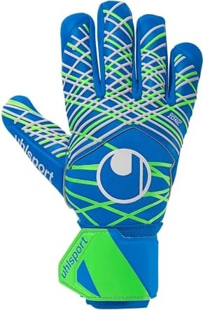 uhlsport Aquasoft HN Torwarthandschuhe pacific blue/fluo green/white