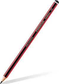 Staedtler Tradition 110 Bleistift 5B graphit, schwarz/rot, 6er-Pack