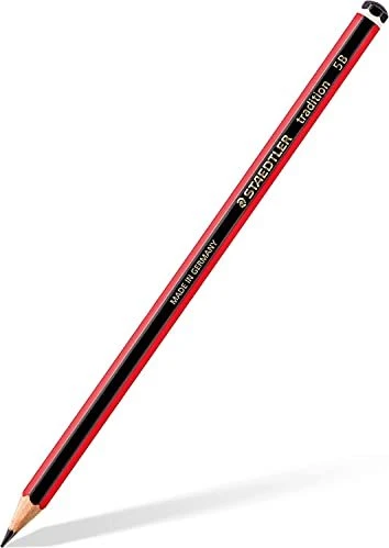 Staedtler Tradition 110 Bleistift 5B graphit, schwarz/rot, 6er-Pack