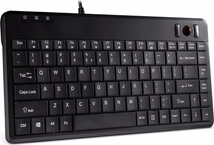 Perixx Periboard-505H PLUS Wired Trackball Keyboard, USB, DE