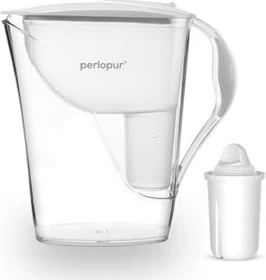 PearlCo Fashion Tischwasserfilter inkl. Kartusche Classic Universal weiß