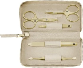 Zwilling Reißverschluss-Etui Maniküre/Pediküre-Set 5-teilig gold