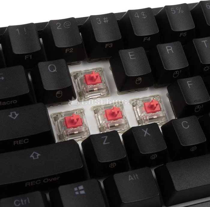 Ducky One 2 Mini RGB PBT, LEDs RGB, schwarz, MX SILENT RGB RED, USB, US