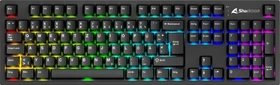 Sharkoon OfficePal KB70W Wireless, schwarz, Sharkoon Linear, USB, DE (4044951044092)