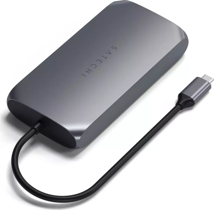 Satechi USB-C Multimedia Adapter M1, Space Gray, USB-C 3.0 [Stecker]