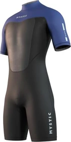 Mystic Brand Back Zip Shorty kurzarm 3/2/2mm schwarz/blau (Herren)