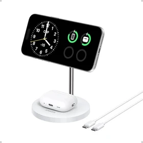 Anker MagGo Wireless Charger 2-in-1 weiß