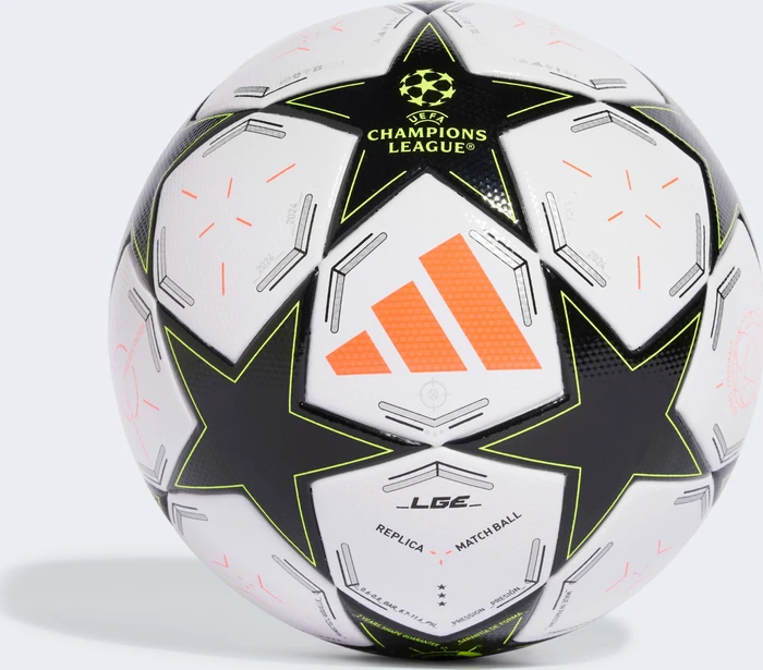 adidas UCL League 24/25 Group Stage Fußball white/black/platinum metallic/team solar yellow